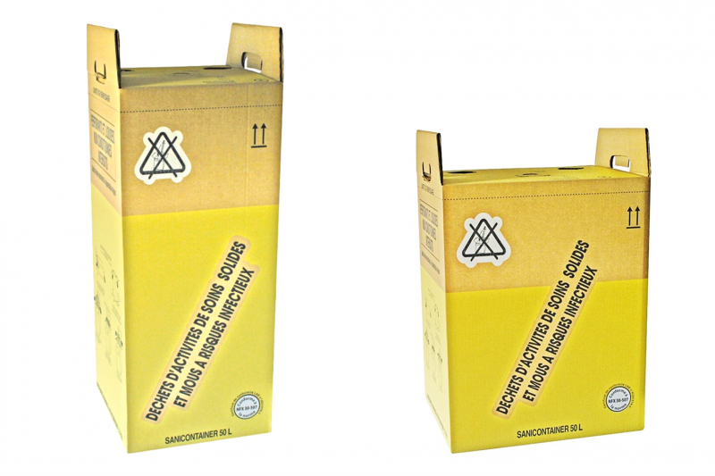 Collecte DASRI Montpellier - Carton 50L haut et 50L bas