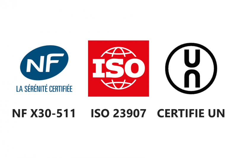 Elidem - Conteneur Futs DASRI homologués aux normes ISO 23907, NF X30-505 et NF X30-511