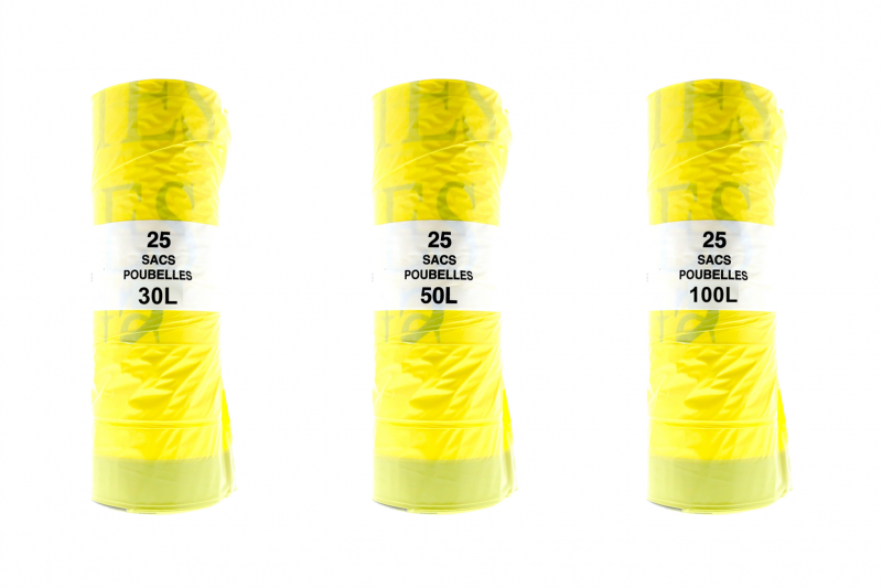 Rouleau Sac Poubelle DASRI Dechets mous diffus - Elidem Collecte DASRI EHPAD autour de Montpellier Nîmes Béziers Narbonne